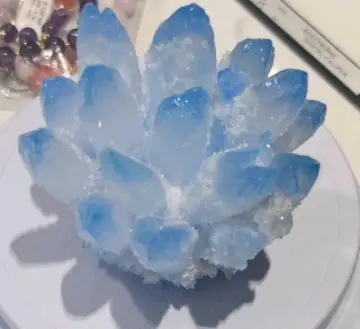 蓝色水晶簇（400到450g）