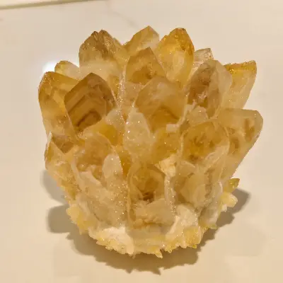 黄色水晶簇